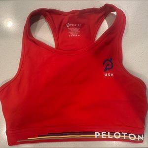 Red Peloton Sports Bra